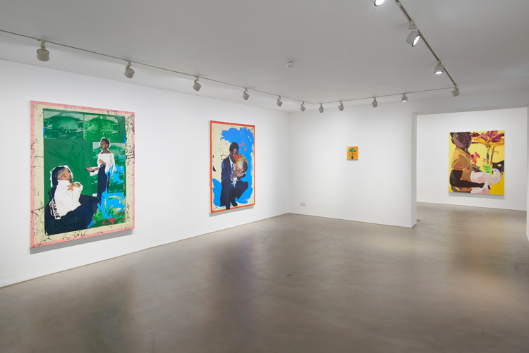 Kudzanai-Violet Hwami, (15,952km) via Trans-Sahara Hwy N1, 2019. Installation view, Gasworks. Commissioned by Gasworks. Courtesy of the artist and Tyburn Gallery. Photo: Andy Keate.