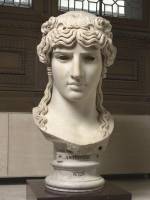 Colossal head of Antinous (&lsquo;Mondragone Head&rsquo;) from a Roman villa near Frascati, c. AD 130&ndash;138. On loan from the Mus&eacute;e du Louvre, Paris. &copy; Photo RMN / Herv&eacute; Lewandowski.