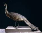 Peacock made of gilded bronze, thought to have stood on a fence surrounding Hadrian&rsquo;s Mausoleum, AD 117&ndash;138. On loan from the Musei Vaticani, Rome. &copy; Musei Vaticani / Alessandro Bracchetti.