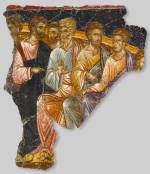 Fragment of a wall painting of the washing of the feet, 1360-1380. Fresco, overall: 92 x 78 x 6 cm (36 1/4 x 30 11/16 x 2 3/8 in.)
Musem of Byzantine Culture, Thessaloniki.