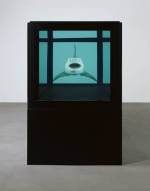 Damien Hirst.<em> The Kingdom</em> (front), 2008.  Tiger shark, glass, steel, silicone and formaldehyde solution with steel plinth, 51.4 x 151 x 55.8 in. / 130.6 x 383.6 x 141.8 cm. &copy; Damien Hirst
