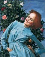 John Currin.  <i>Bent
        Lady</i> 2003.  Oil on
        canvas  121.9 x 96.5 cm.  Murderme Ltd, London. Courtesy of Sadie Coles
        HQ, London  © 2006 John Currin . Photograph: Andy Keate