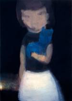 Leiko Ikemura. With Blue Miko in Black, 1997. Oil on canvas
Studio Ikemura, Berlin, Germany. Image: © Leiko Ikemura and VG Bild-Kunst 2021. Photo: Lothar Schnepf.