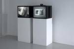Falke Pisano. <em>Chillida (Forms & Feelings)</em>, 2006. 2 x DVD on monitors. Photograph by Ken Adlard. Courtesy of the artist and Lisson Gallery, London &copy; Falke Pisano, 2007