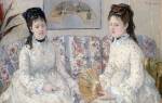 Berthe Morisot. The Sisters, 1869. Oil on canvas, 52.1 x 81.3 cm. National Gallery of Art, Washington, D.C. Gift of Mrs. Charles S. Carstairs.