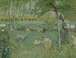Pierre Bonnard. <em>The Large Garden (Le Grand jardin)</em>, 1895&ndash;6. Oil on canvas, 168 x 220 cm. Mus