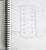 Clare Jarrett. Sketchbook page, 2016. A4.