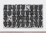 Rashid Johnson. Untitled Anxious Audience, 2016. White ceramic tile, black soap, wax, 239.4 x 403.9 x 8.3 cm (94 1/4 x 159 x 3 1/4 in).