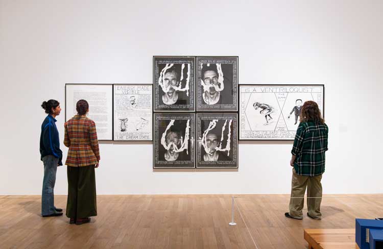 Mike Kelley at Tate Modern, installation view, featuring The Poltergeist 1979. Copyright Tate photography (Lucy Green.)