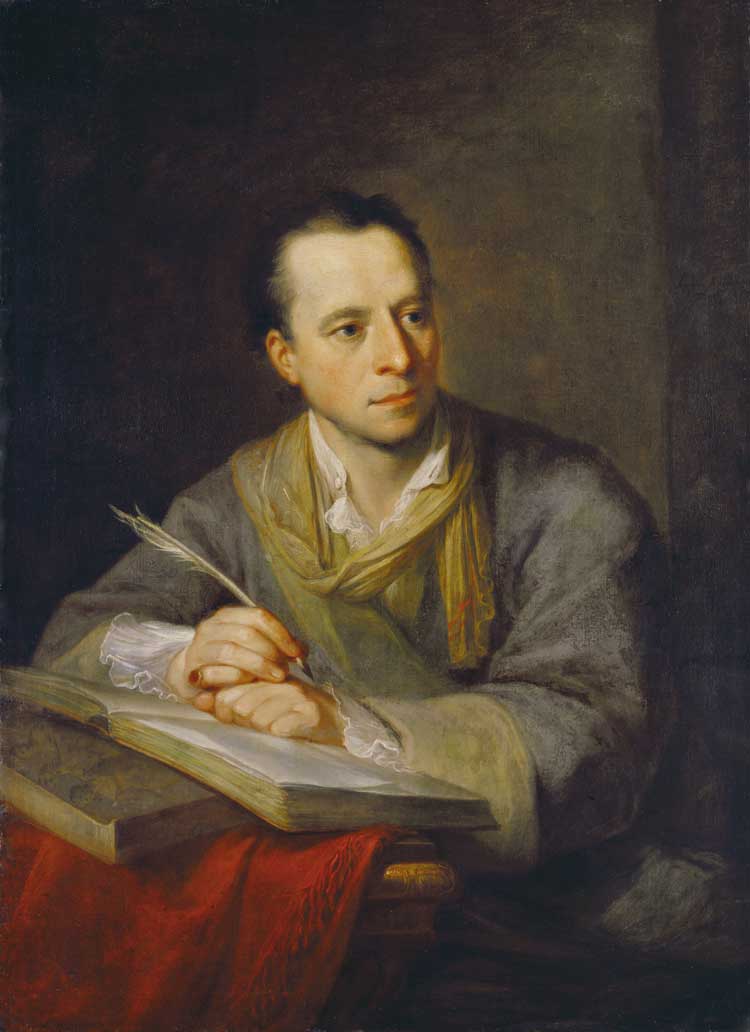 Angelica Kauffman, Portrait of Johann Joachim Winckelmann, 1764. Oil on canvas, 97 x 71 cm. Kunsthaus Zurich, Gift of Conrad Zeller, 1850. © Kunsthaus Zurich.