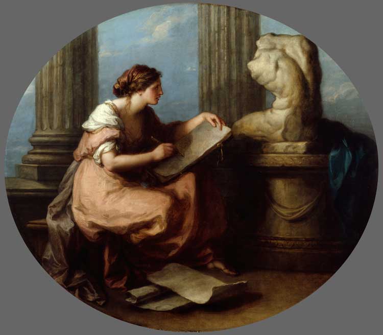 Angelica Kauffman. Design, 1778-80. Oil on canvas, 128.3 x 149 cm. © Royal Academy of Arts, London. Photo: John Hammond.