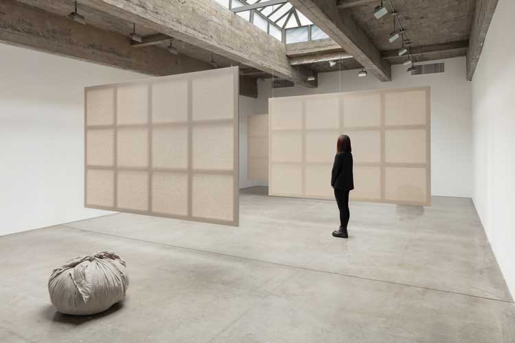 Installation view, Kimsooja: Meta-Painting, Tanya Bonakdar Gallery, New York, 12 April – 14 June 2024. Photo: Pierre Le Hors. Courtesy the artist and Tanya Bonakdar Gallery, New York / Los Angeles.