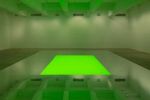 Kimsooja, To Breathe, 2015. Chromatic spectrum projection with mirror platform floor, Gallery installation, 9 x 675 x 900 cm, duration: 10 min, 32 sec. Installation view, Tanya Bonakdar Gallery, New York, 12 April – 14 June 2024. Photo: Pierre Le Hors. Courtesy the artist and Tanya Bonakdar Gallery, New York / Los Angeles.