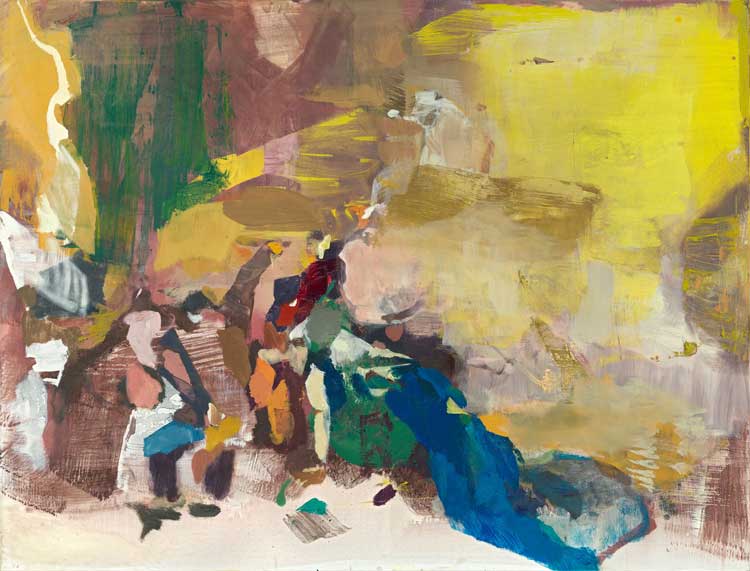 Maki Na Kamura, Ed XIII, 2023. Oil, tempera on canvas, 160 x 210 cm. © Maki Na Kamura. Courtesy Michael Werner Gallery, New York and London.