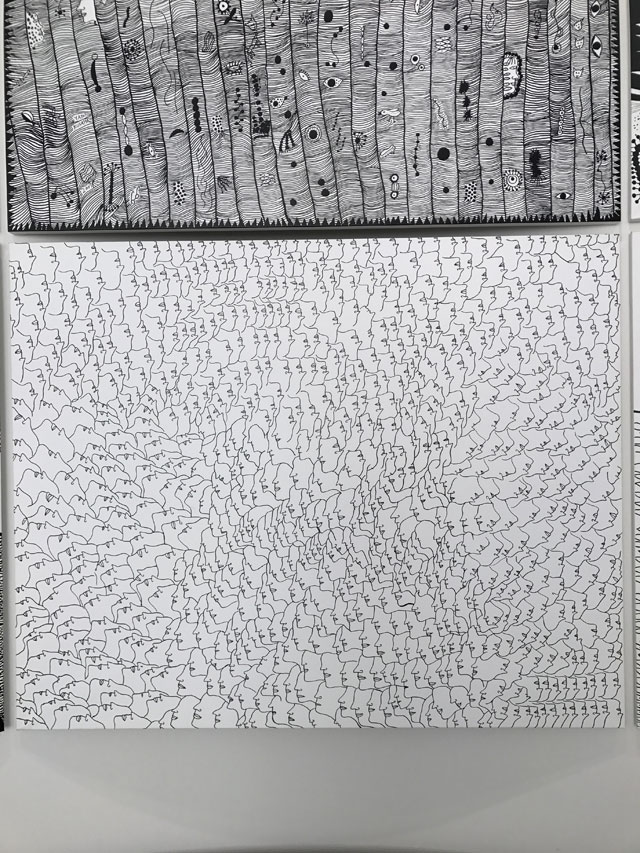 Yayoi Kusama. Midnight Sleep, Opessa, 2005 (detail). Silkscreen on canvas. © Yayoi Kusama.