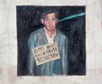 Martin Kippenberger. <em>Please Don't Send Me Home</em> (Bitte nicht nach Hause schicken) 1083. Oil on canvas, 120 x 100 cm. Private Collection (c) Estate Martin Kippenberger 

        Galerie Gisela Capitain, Cologne.