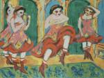 Ernst LUDWIG KIRCHNER, 'Czardastänzerinnen', 1908/1920. Oil on canvas, 
        150 x 200 cm. Gemeentemuseum Den Haag