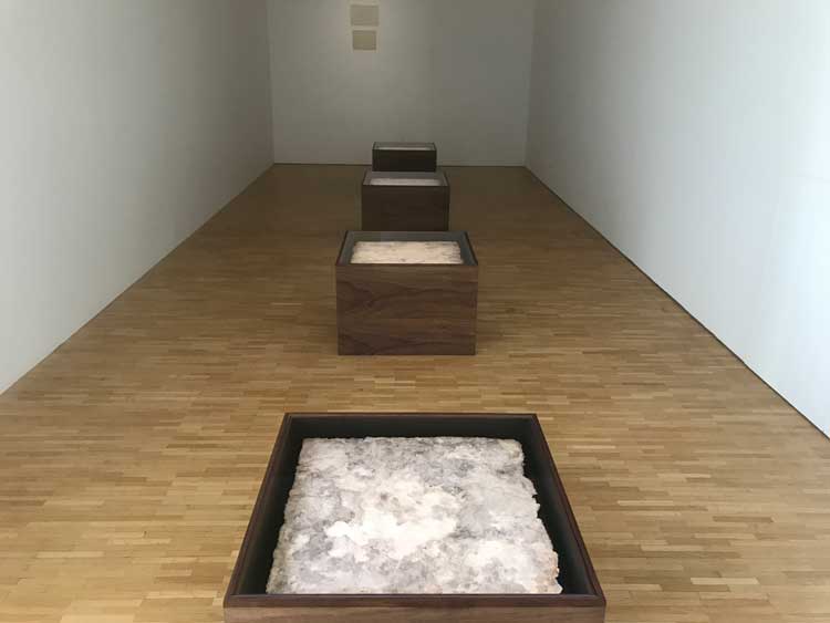 Jaeeun Choi, World Underground Project - Reply from the Earth (Kyngu ju/ Fukui), 1986-91. Installation view, La Vita Nouva, Ginza Maison Hermès, Japan, 13 October 2023 – 24 January 2024.