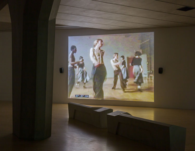 Mark Leckey. Fiorucci Made Me Hardcore, 1999. Video, projection, colour and sound, overall display dimensions variable, duration: 15 min. Installation view, O’ Magic Power of Bleakness, Tate Britain, London, 24 September - 5 January 2020.