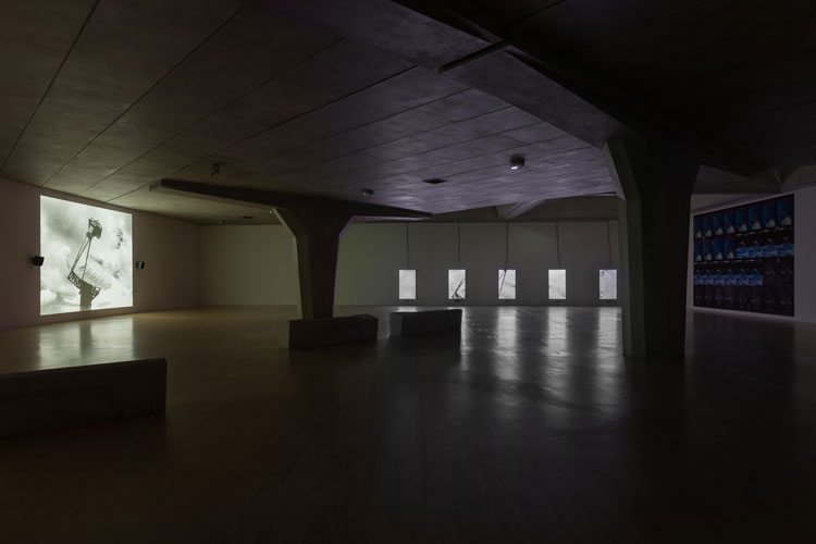 Left: Mark Leckey, Dream English Kid, 1964-1999 AD 2015. Centre: Mark Leckey, As yet untitled, 2019. Right: Mark Leckey, Fiorucci / Dream English Kid / Under under in 2019. Installation view, O’ Magic Power of Bleakness, Tate Britain, London, 24 September - 5 January 2020.