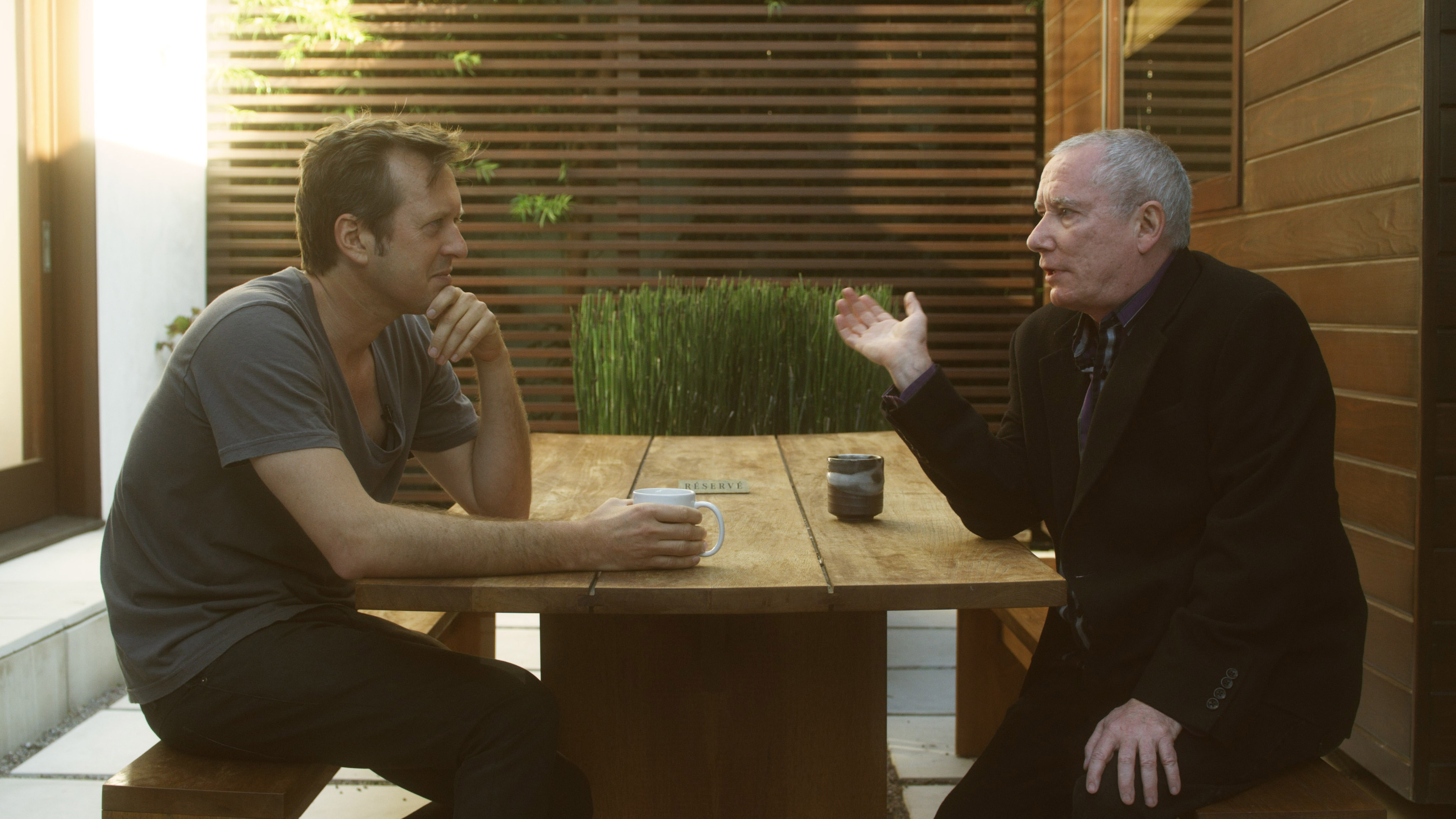Doug Aitken. The Source, 2012. Doug Aitken and American installation artist and musician Mike Kelley. Photograph: Courtesy of Doug Aitken Workshop and 303 Gallery, New York.