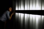 Rafael Lozano-Hemmer. Voice Array, 2013. Shown at Recorders, Museum of Contemporary Art, Sydney, Australia. Photograph: Antimodular Research.