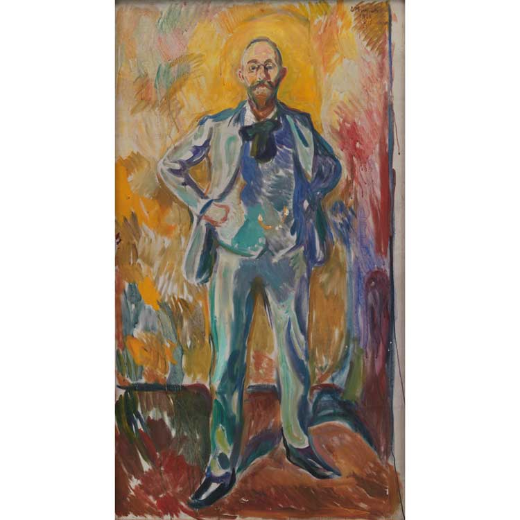 Edvard Munch, Dr Daniel Jacobson, 1908. Oil on canvas © SMK, National Gallery of Denmark. SMK Photo / Jakob Skou-Hansen.