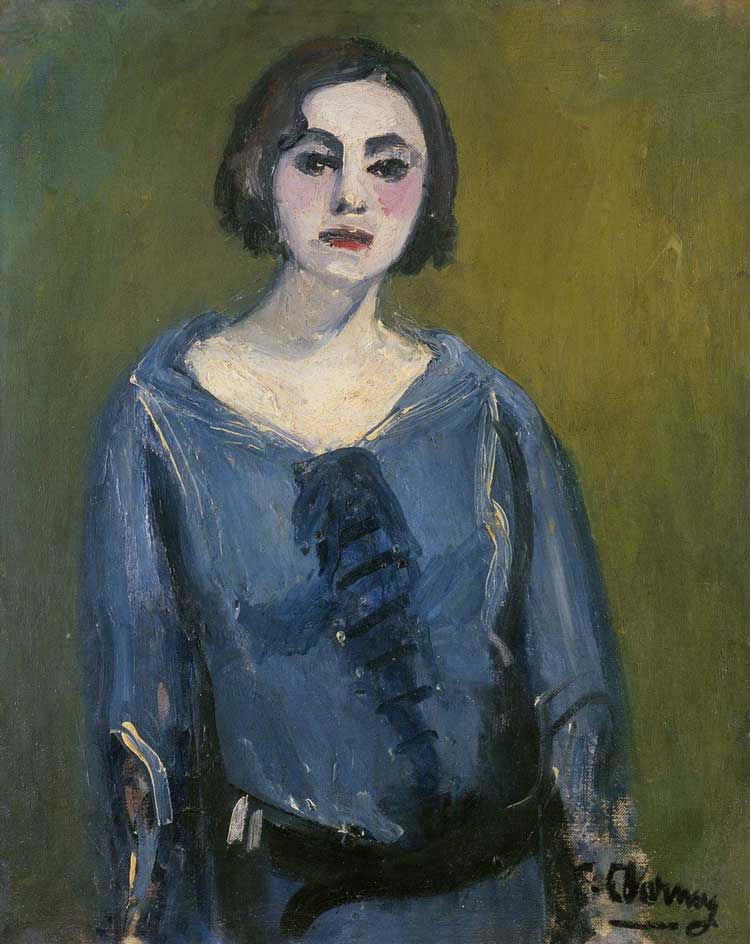 Émilie Charmy, Self-Portrait, 1906–07. Oil on canvas, 81 x 65 cm. Galerie Bernard Bouche, Paris. © VG Bild-Kunst, Bonn 2024 / Galerie Bernard Bouche, Paris.