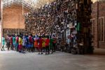 Ibrahim Mahama. Non-Orientable Nkansah, 2017. Mixed media. Dimensions variable. Red Clay public collection, Tamale, Ghana.
© the artist. Photo © Redclay Tamale (Ernest Sarkitey).