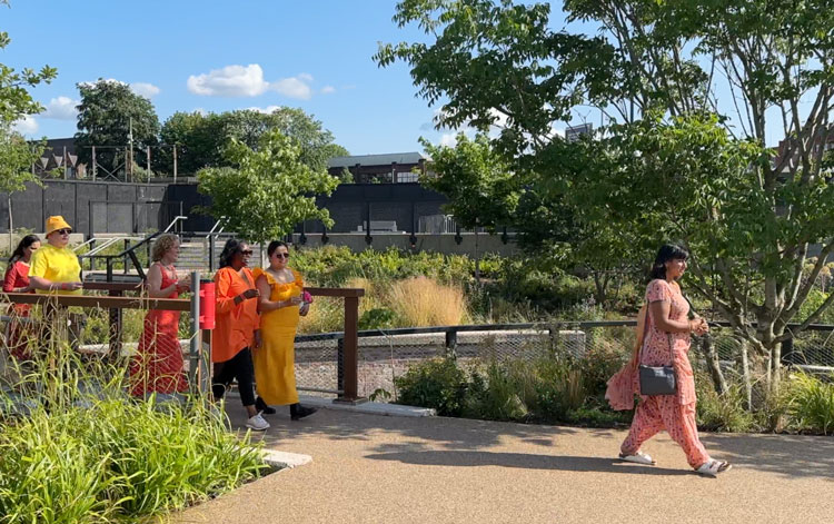 Risham Syed, Each Tiny Drop, Mayfield Park, Manchester International Festival 2023. Photo: Martin Kennedy.