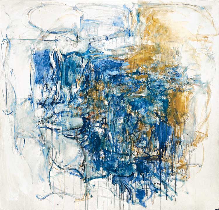 Joan Mitchell. Hudson River Day Line, 1955. Oil on canvas, 79 × 83 in (200.7 × 210.8 cm). Collection of the McNay Art Museum, Museum purchase with funds from the Tobin Foundation.