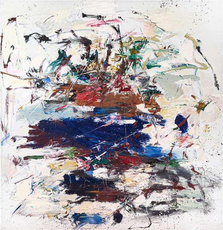 Joan Mitchell. Water Gate, 1960. Oil on canvas, 86 x 84 in. Private Collection, courtesy of McClain Gallery.