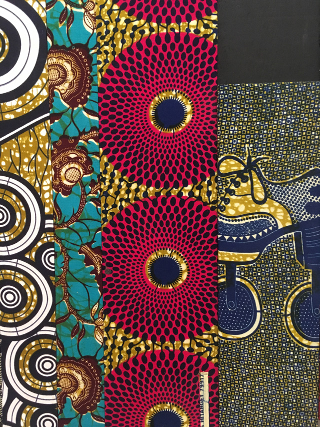 Ibrahim Mahama. Kwaku Minoona 2, 2012-19 (detail). Installation view, Whitworth Art Gallery, Manchester, 2019. Photo: Veronica Simpson.