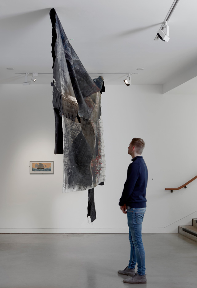 Oscar Murillo, Violent Amnesia, 2019. Kettle’s Yard, University of Cambridge. Photo: Matthew Hollow.