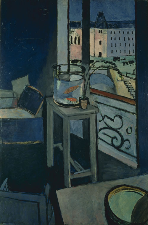 Henri Matisse. Interior with Goldfish, 1914. Oil on canvas, 57 7/8 x 38 1/8 inches (147 x 96.8 cm). Musée National d