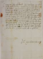 Letter from Sebastiano del Piombo in Rome to Michelangelo in Florence, 12 April 1520. © Casa Buonarroti, Florence.