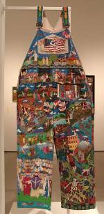 Jas Johns (1941-2003), Heaven and Hell Britches, 2000-2002. Acrylic paint 
        on overalls