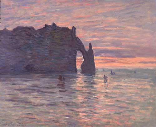 Monet. Sunset, Etretat, 1883 © Musée des Beaux Arts, Nancy