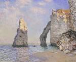 Claude Monet. <em>The Cliffs at Etretat,</em> 1885. Oil on canvas 64.9 x 81.1 cm. Photo &copy; 2007 Sterling and Francine Clark Art Institute, Williamstown