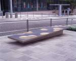 Ripple chair, by Toyo Ito, commissioned by the Mori to be installed 
              outside the museum