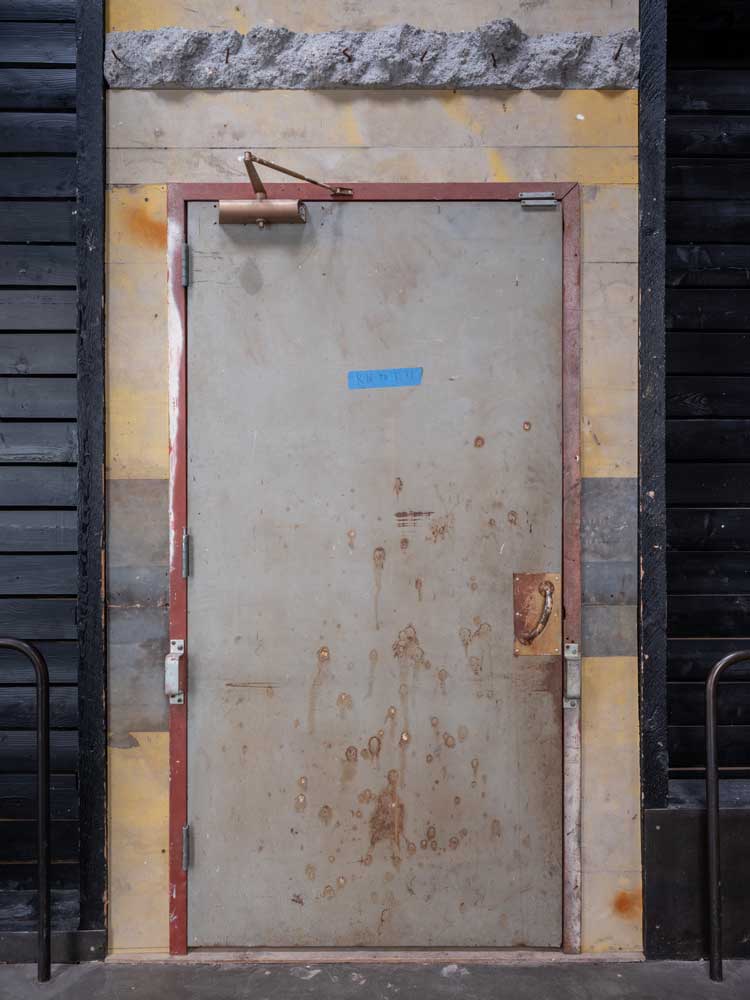 Mike Nelson: low rise, installation view, Fruitmarket Warehouse, Edinburgh, 2025. Photo: Tom Nolan.