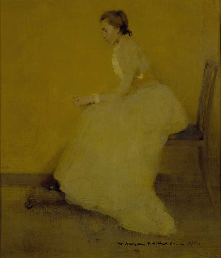 William Nicholson, Lady in Yellow, 1893. Private Collection.