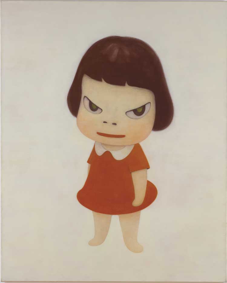Yoshitomo Nara. Missing in Action, 1999. Acrylic on canvas, 180 x 145 cm. Courtesy of Sally and Ralph Tawil. © Yoshitomo Nara, courtesy Yoshitomo Nara Foundation.