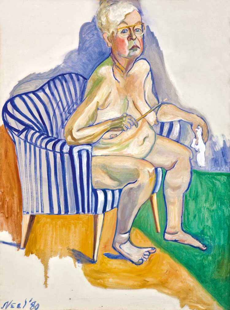 Alice Neel, Self-Portrait, 1980. © The Estate of Alice Neel. Courtesy The Estate of Alice Neel.