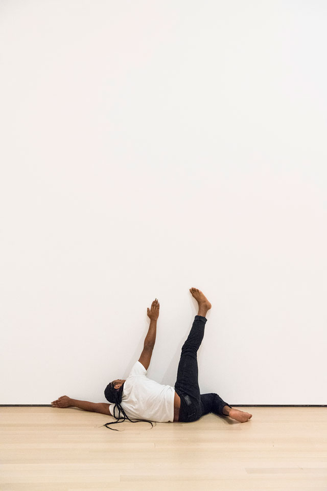Bruce Nauman: Disappearing Acts. Installation view at MoMA PS1, New York (October 21, 2018–February 25, 2019, at MoMA and MoMA PS1). © 2018 Bruce Nauman/Artists Rights Society (ARS), New York. Digital image © 2018 The Museum of Modern Art, New York. Photo: Martin Seck.