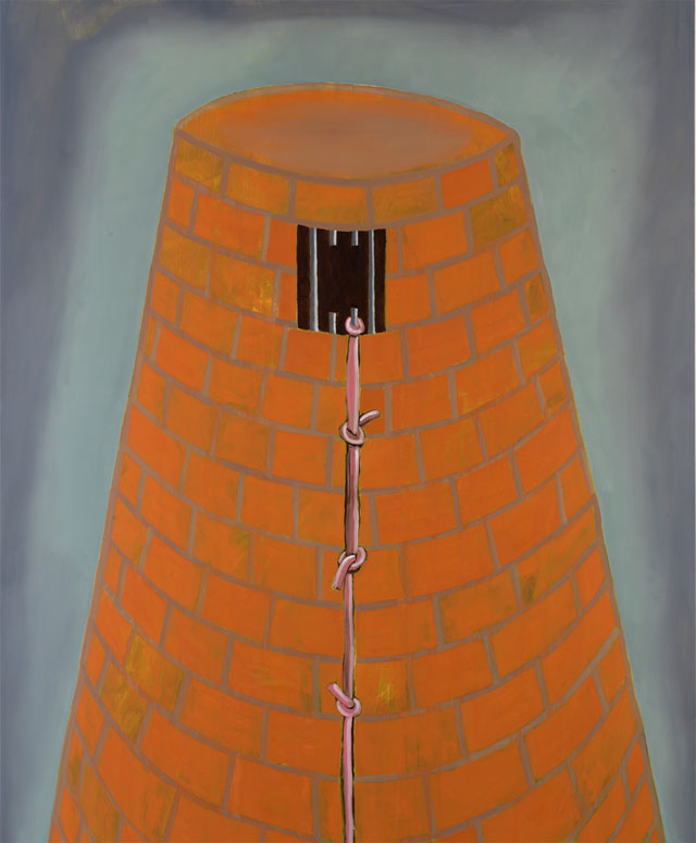 Francesco Clemente, Tower of Song, 2017. Oil on canvas, 221 x 181 cm. Courtesy of the Artist and Almine Rech Gallery. Photo: John Berens.