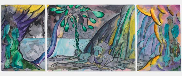 Chris Ofili, The Caged Bird