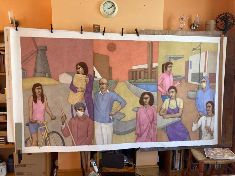 Shanti Panchal, Endurance, 2022. Watercolour on paper. Image courtesy the Artist.