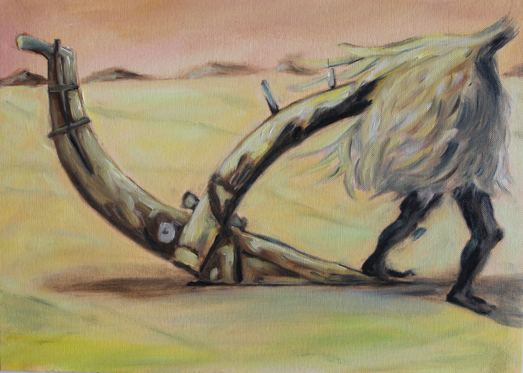 Prabhakar Pachpute. Museum Menageries (title for all the 40-paper works), 2020. Oil on paper
21 x 30 cm (each). Photo: the artist. Courtesy – the artist and Experimenter, Kolkata.