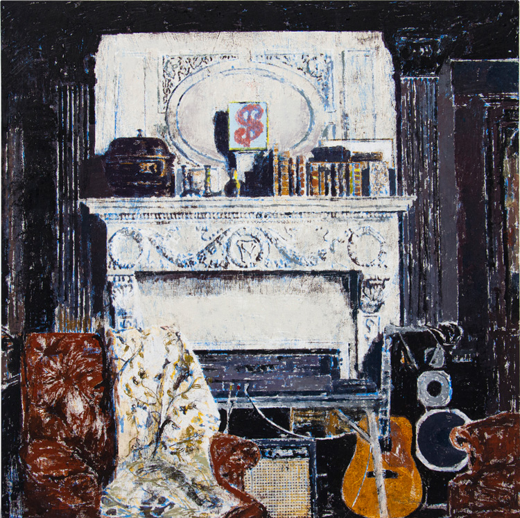 Enoc Perez. Apartment of Jerry Hall and Mick Jagger, New York City, 2019
. Oil on canvas, 152.4 x 152.4 cm. Courtesy of the artist and Ben Brown Fine Arts.
